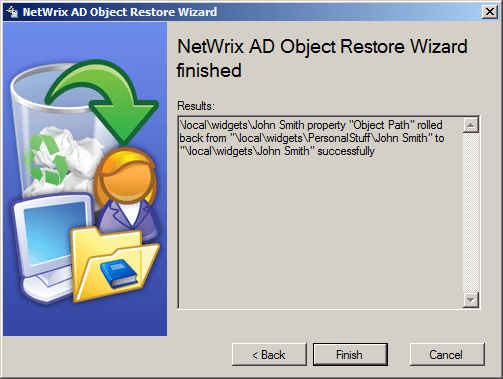 Корзина Active Directory windows server 2008R2 и методы восстановления объектов-34