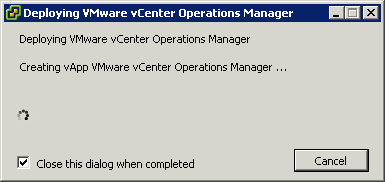 Процесс установки VMware vCenter Operations Manager 5