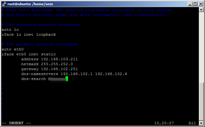 Как настроить статический ip адрес (сеть) в Ubuntu 14.X-03