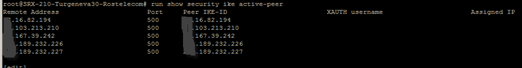 Как в Juniper SRX посмотреть состояние фаз в VPN туннеле по протоколам IKE и IPSEC-03