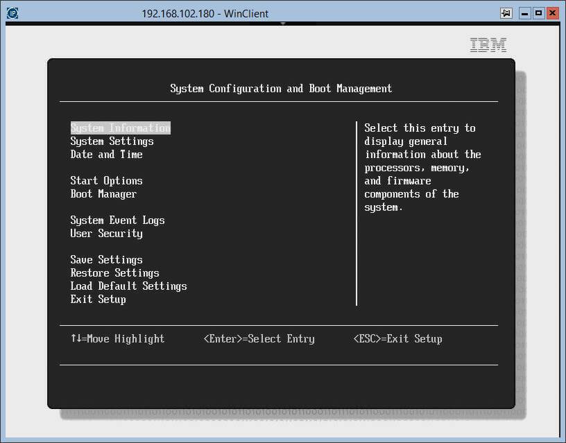 Как включить поддержку виртуализации на сервере IBM System x3650 M3-01