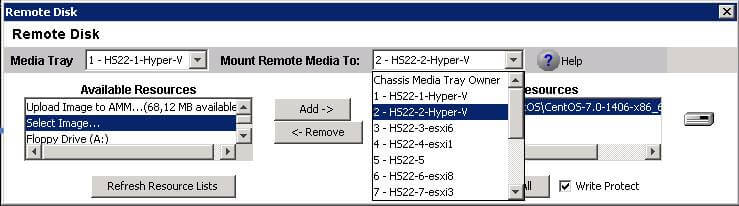 Как примонтировать DVD или ISO в AMM IBM Blade Center-07