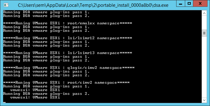 Как собрать логи с IBM сервера в ESXI 5.5 для тех поддержки с помощью IBM Dynamic System Analysis (DSA) 9.61-02
