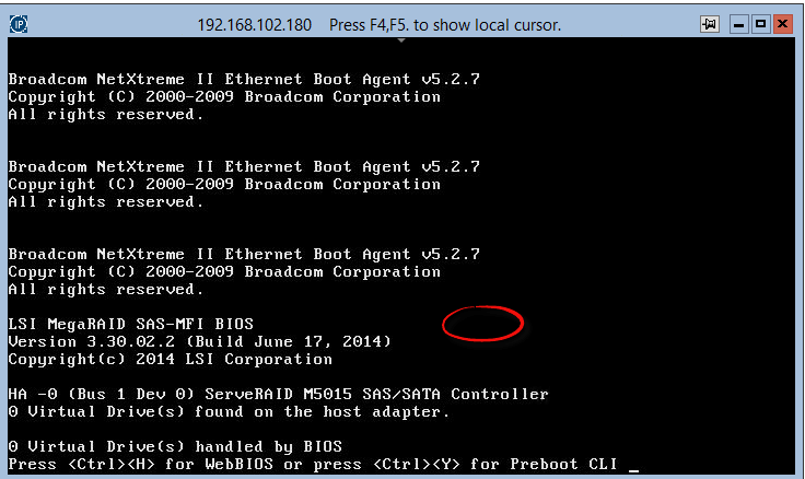 kak zayti v RAID utilitu LSI pri zagruzke servera 02