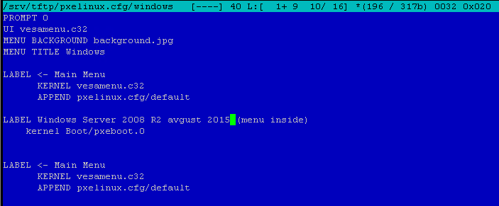 Как установить загрузочный PXE сервер для установки Windows, Linux, ESXI 5.5-20