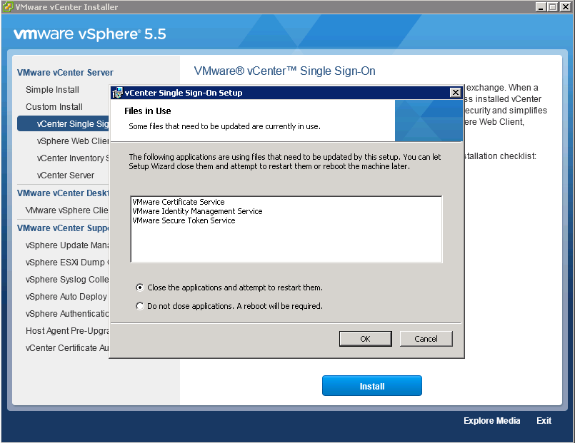 Как обновить Vcenter 5.5 Update 2 до vCenter 5.5 Update 3-10