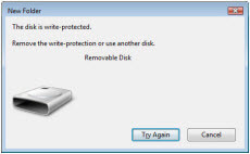 Ошибка диск защищен от записи в Windows Server 2008 R2