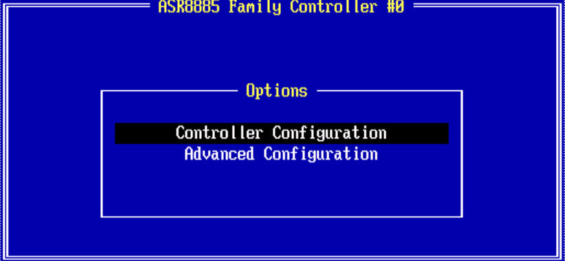 контроллер adaptec controller configuration