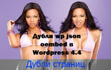 Дубли wp json oembed в WordPress 4.4