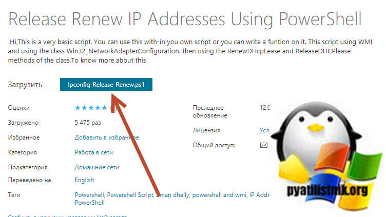 Release Renew IP Addresses Using PowerShell