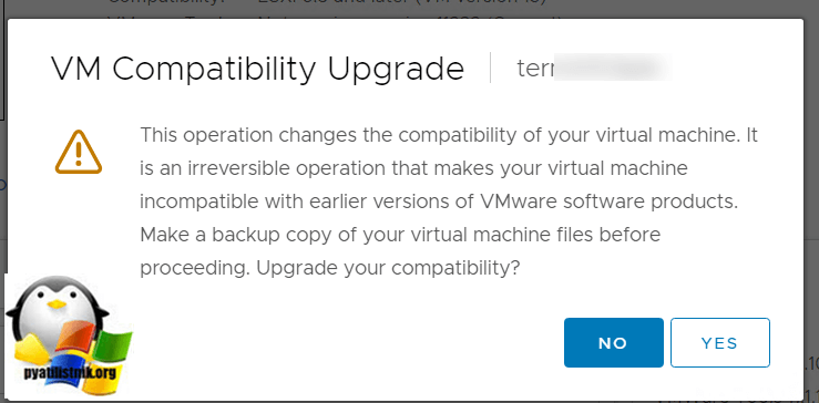 Compatibility - Upgrade VM Compatibility