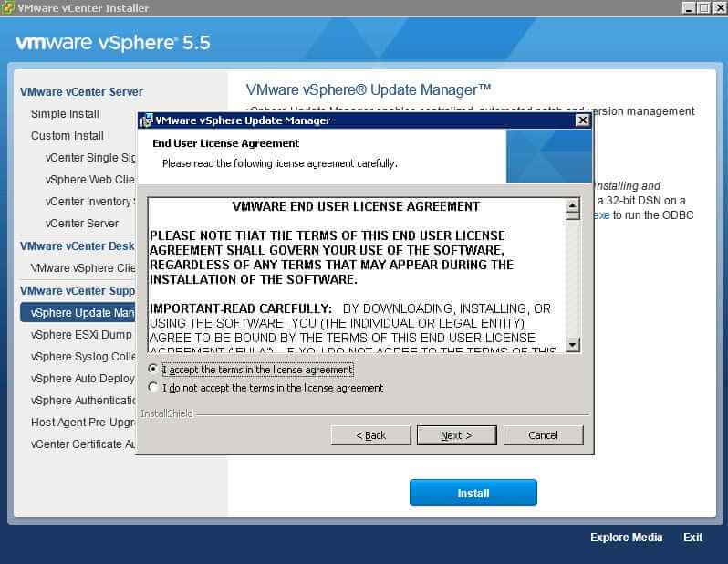 Как обновить Vcenter с 5.1 до 5.5 — часть 3. Обновляем Update Manager Server-06