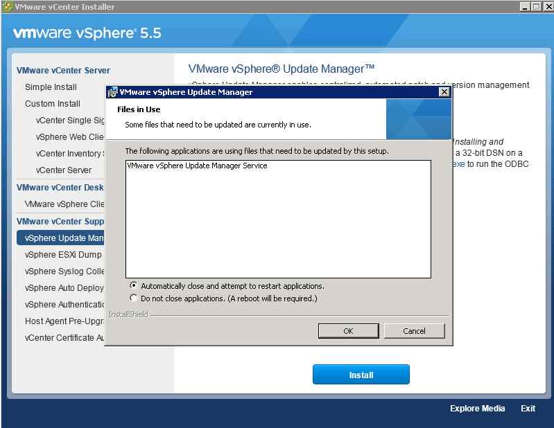 Как обновить Vcenter с 5.1 до 5.5 — часть 3. Обновляем Update Manager Server-14