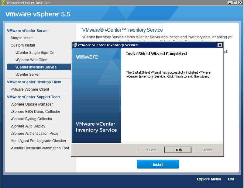Как обновить vmware vcenter server с 5.1 до 5.5-1 