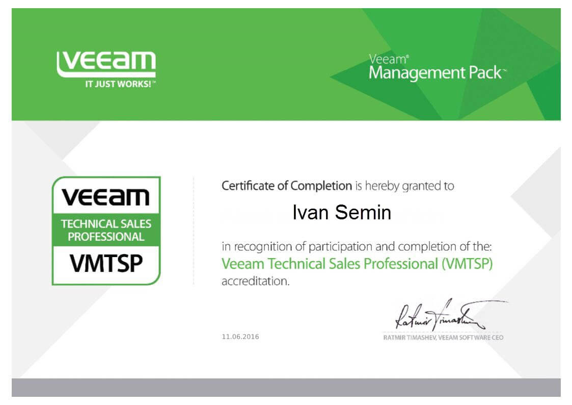 Veeam Technical Sales Professional (VMTSP)-2