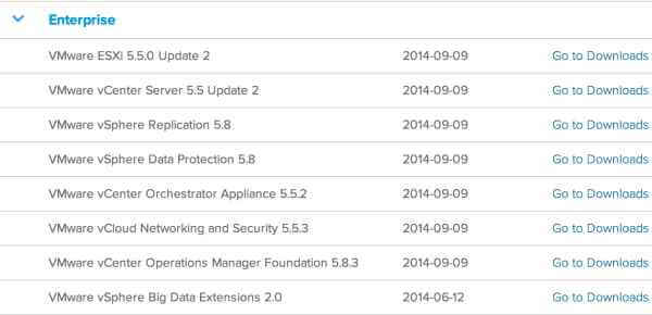 Вышло обновление VMware vSphere 5.5 Update 2, включая ESXi 5.5 Update 2 и vCenter Server 5.5 Update 2