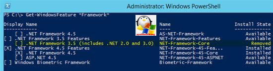net framework 3.5 windows server 2012 r2