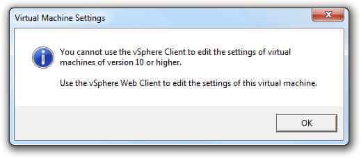 vSphere 5.5 U2 C# Client can now edit Hardware Version 10 VMs-01