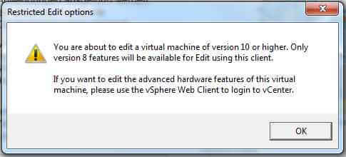 vSphere 5.5 U2 C# Client can now edit Hardware Version 10 VMs-02