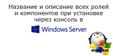 роли windows server 2012