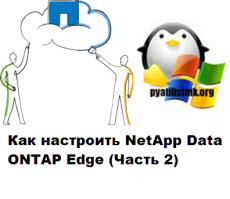 Как настроить NetApp Data ONTAP Edge 2