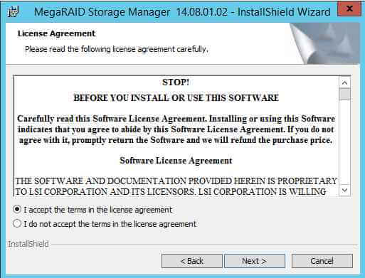 Как установить MegaRAID Storage Manager (MSM) в windows server 2012R2-08