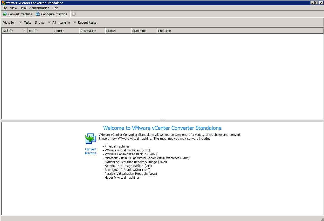 Как виртуализовать физический сервер с помощью VMware vCenter Converter Standalone 5.x.x-01