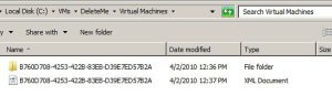 Как восстановить виртуальные машины Hyper-V при копировании на другой хост в windows server 2008R2-05