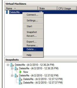 Как восстановить виртуальные машины Hyper-V при копировании на другой хост в windows server 2008R2-06