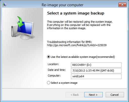Резервное копирование и восстановление образа системы в Windows 8.1-06