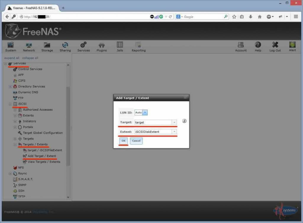 Iscsi freenas настройка windows