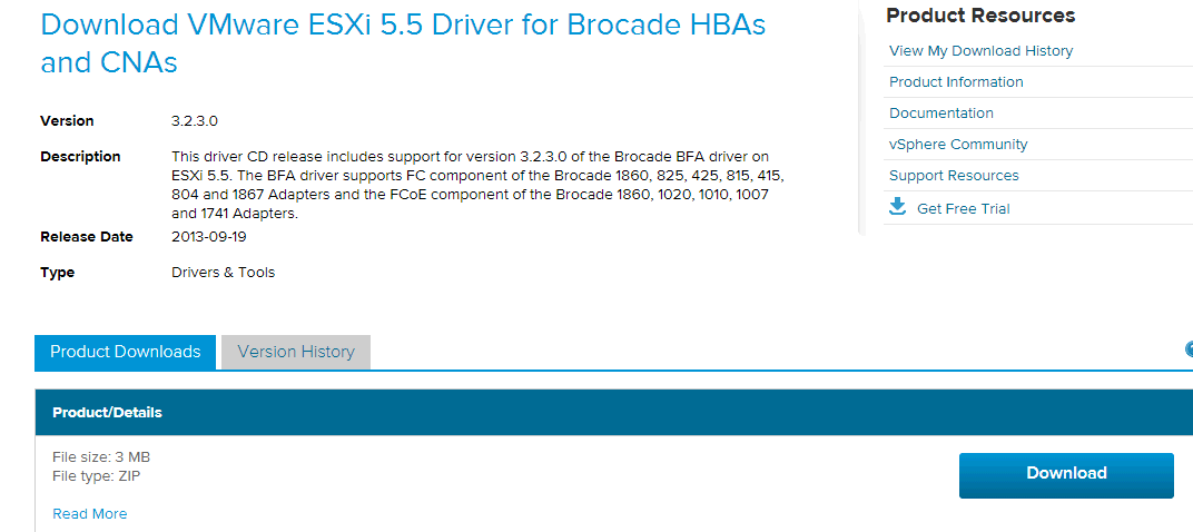 Как установить драйвера для HBA-адаптера Brocade 825 на ESXi 5.х.х-02