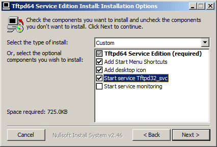 Как установить tftp сервер на примере tftpd64 service edition-03