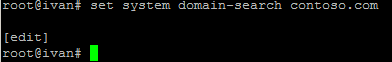 Как в juniper указать название домена-01