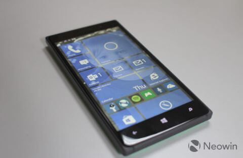 Microsoft представила первую версию Windows 10 Technical Preview для смартфонов
