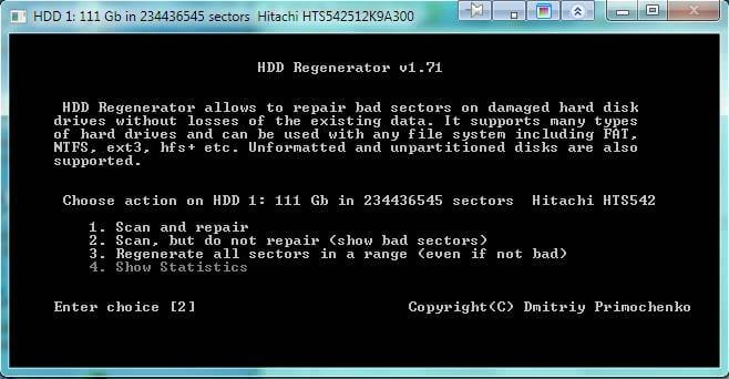Восстановление жесткого диска с помощью HDD Regenerator-05