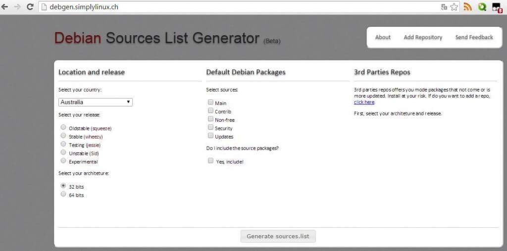 Генератор репозиториев debian