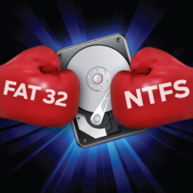 Как конвертировать FAT32 в NTFS без потери данных