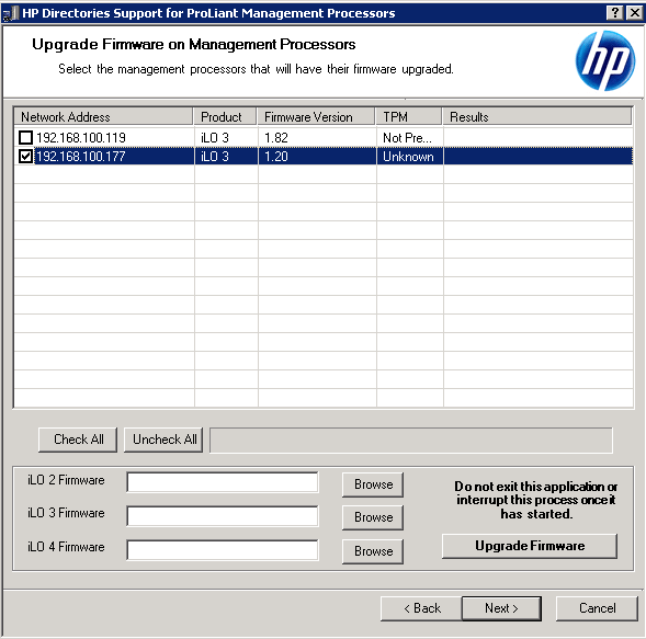 Как обновить прошивку ILO 3 в HP dl380 g7 в ESXI 5.5 через HP Lights-Out Online Configuration Utility-03