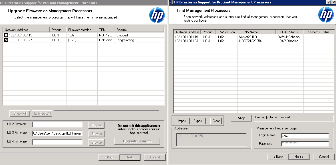 Как обновить прошивку ILO 3 в HP dl380 g7 в ESXI 5.5 через HP Lights-Out Online Configuration Utility-08