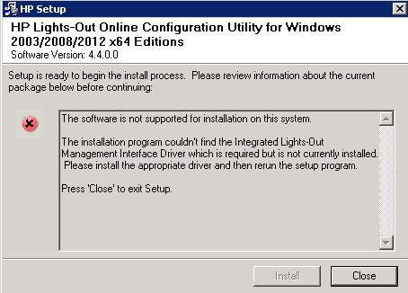 Ошибка при установке HP Lights-Out Online Configuration Utility в Windows Server 2008R2-01