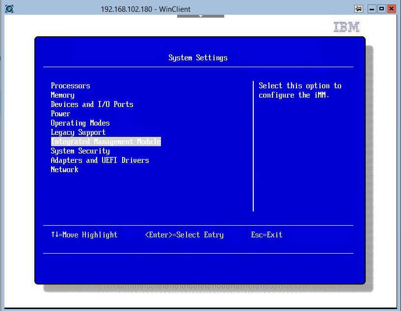 Как настроить Integrated Management Module (IMM) на IBM System x3650 M3-04
