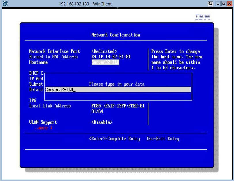 Как настроить Integrated Management Module (IMM) на IBM System x3650 M3-07