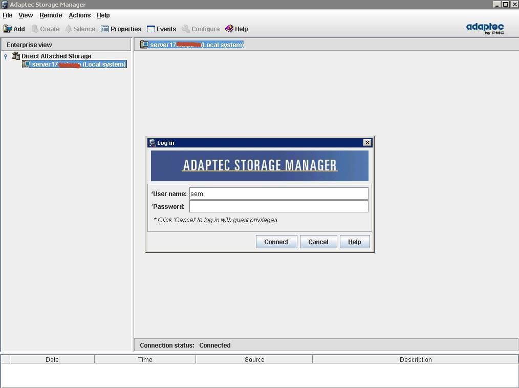Как настроить email оповещение в adaptec storage manager-01