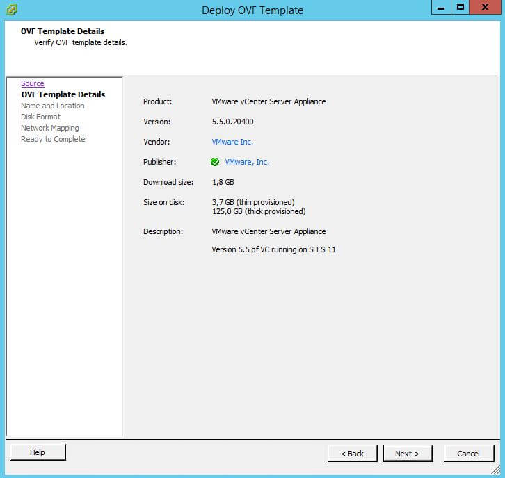 Как установить VMware-vCenter-Server-Appliance-5.5.0.10300-04