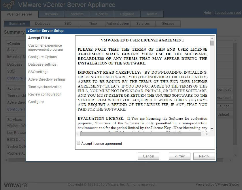 Как установить VMware-vCenter-Server-Appliance-5.5.0.10300-13