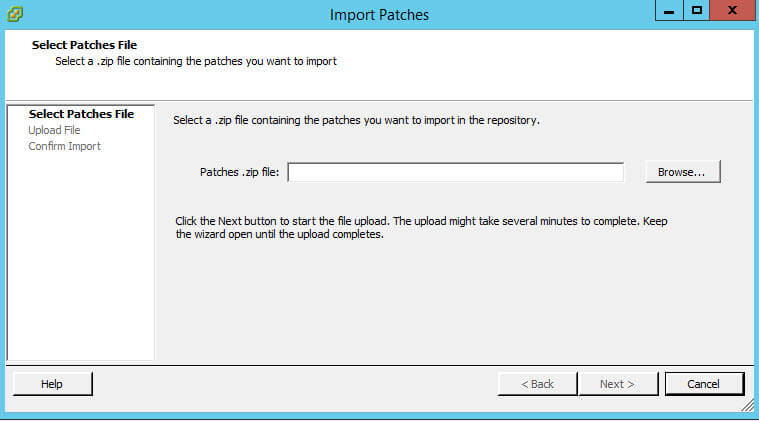 Как импортировать vib драйвер в Update Manager vCenter 5.5-03