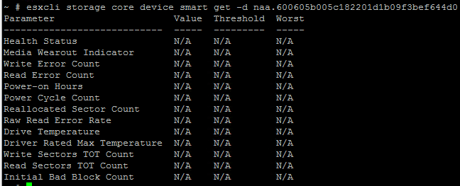 Как мониторить SMART дисков, SSD в RAID на ESXI 5.5-04