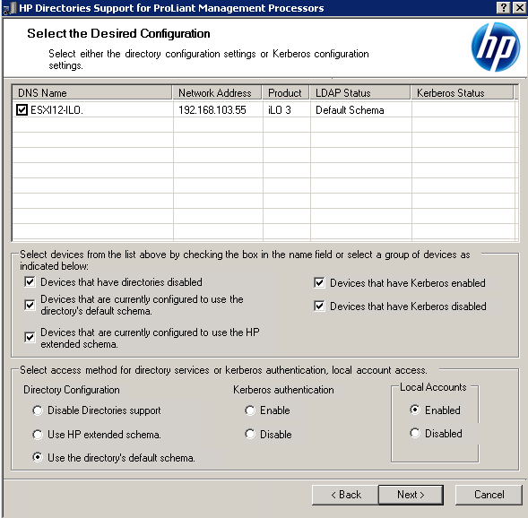 Как настроить аутентификацию Active Directory на HP iLO 3-06