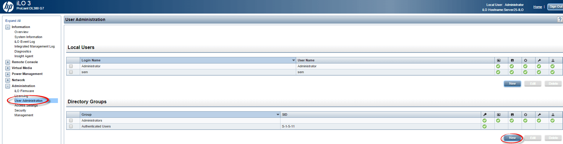 Как настроить аутентификацию Active Directory на HP iLO 3 через WEB интерфейс ILO-01